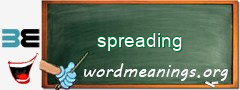 WordMeaning blackboard for spreading